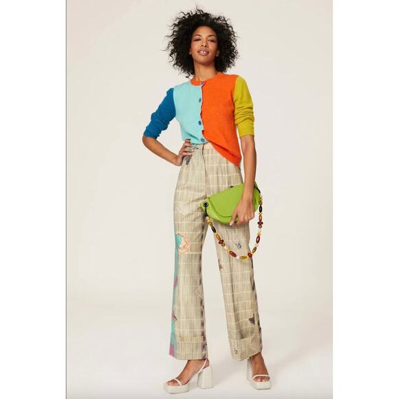 SIMONMILLER Didi Colorblock Cardigan Sz S - Picture 1 of 8